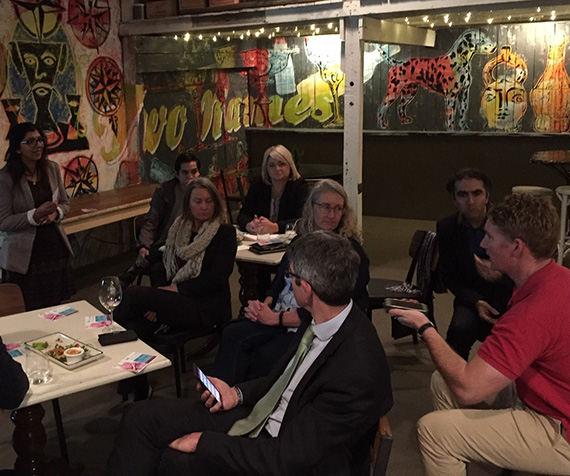 Some of the attendees at the digital health in Ballarat inaugural open mic night.