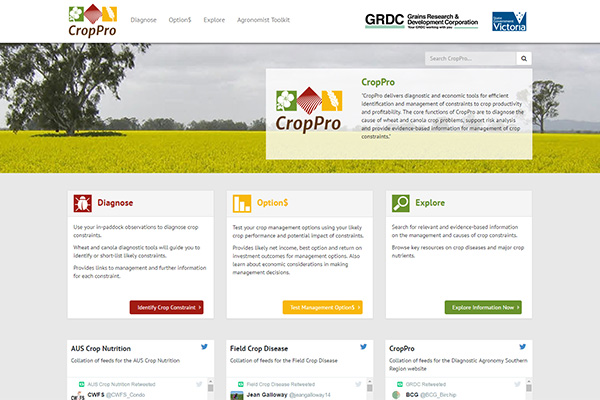 CropPro - website