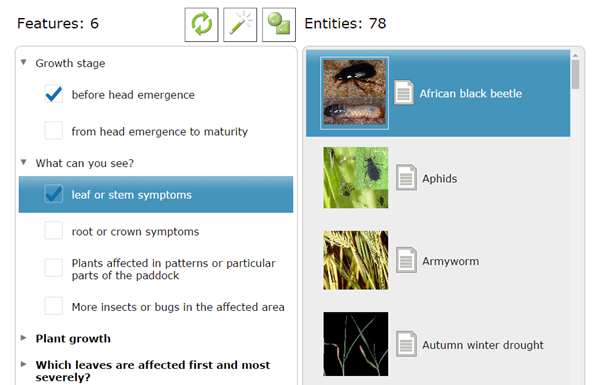 Wheat diagnostic tool (Lucid Key technology)
