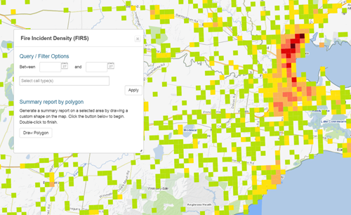 Interoperable Spatial Knowledge Base for Integrated Fire Management Planning map