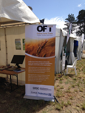 OFT stall at farming event in Victoria
