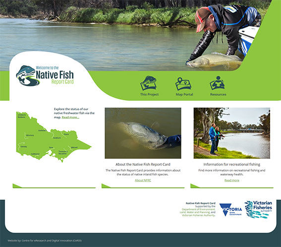 Native Fish Report Card website