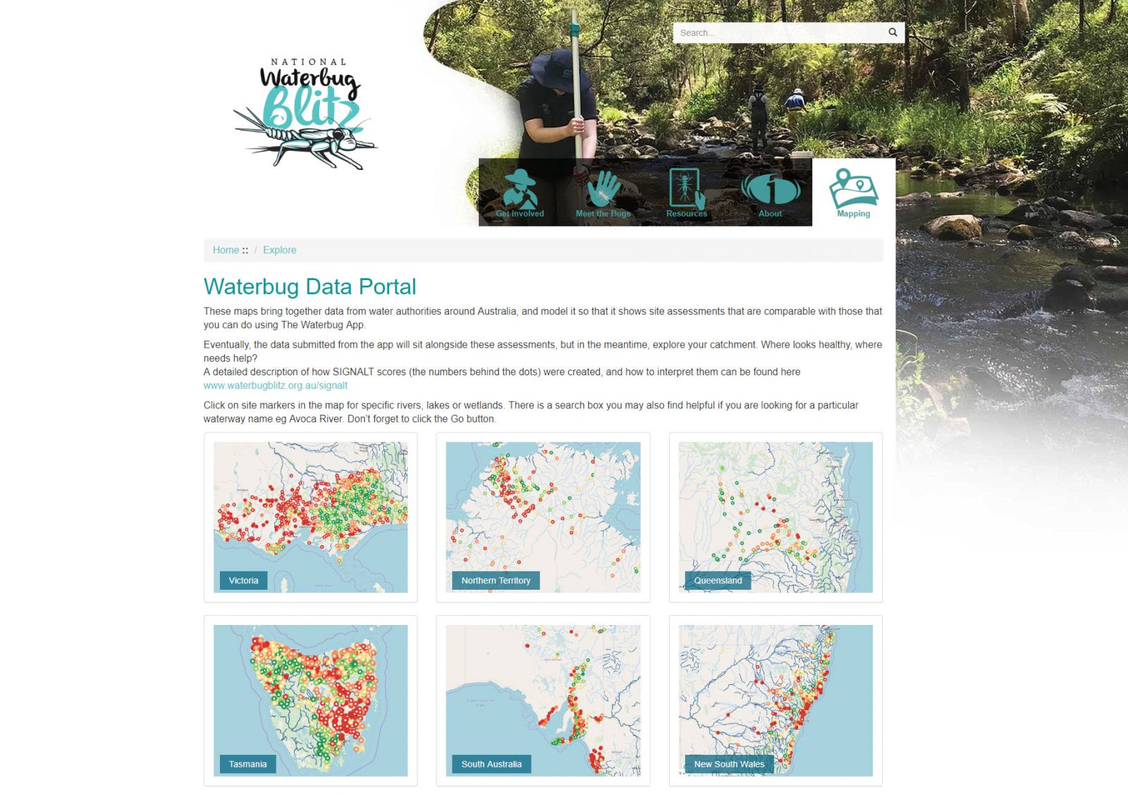 Waterbug Data Portal