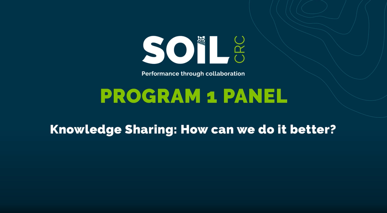 Program 1 panel – Knowledge sharing (30:07)