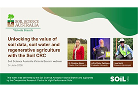 Connecting with the soil science community