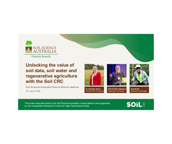 Connecting with the soil science community