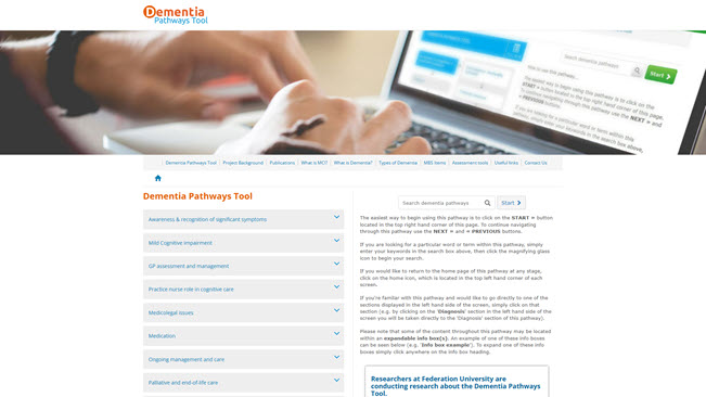 Dementia Pathways Tool