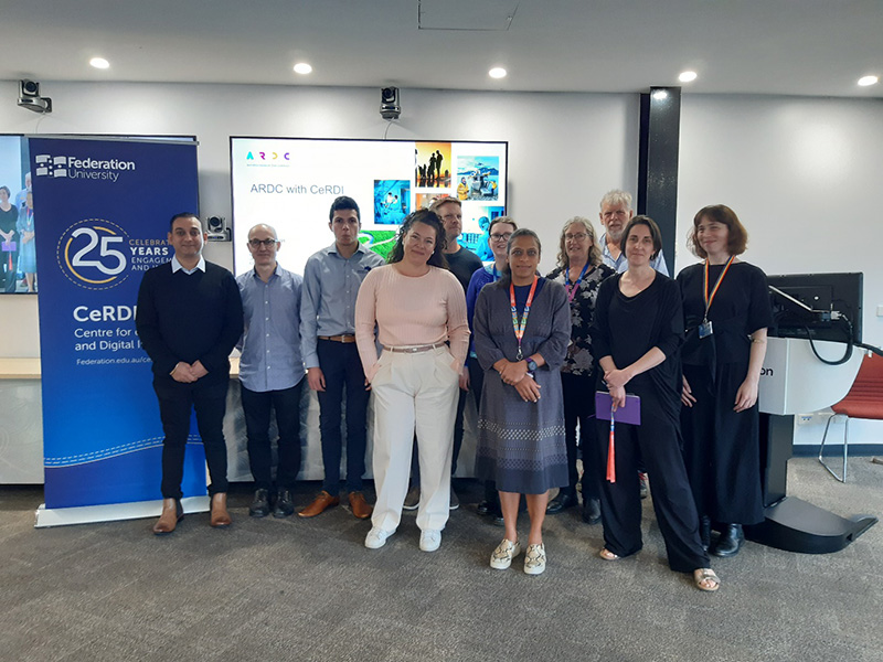 Australian Access Federation (AAF) visit the CeRDI ARDC team in November 2025 Image: Kelly Hartwig/CeRDI