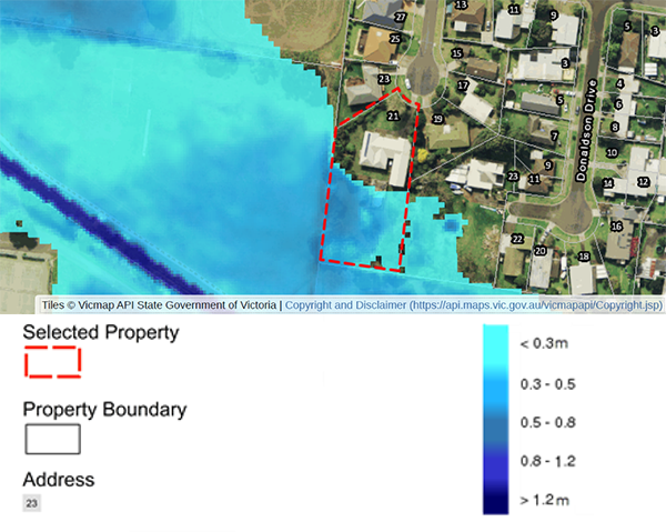 Flood Depth Map Infograpic