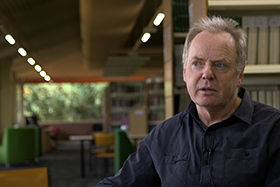 Associate Prof Fred Cahir discusses the research during filming of ‘Acts of Heroism”