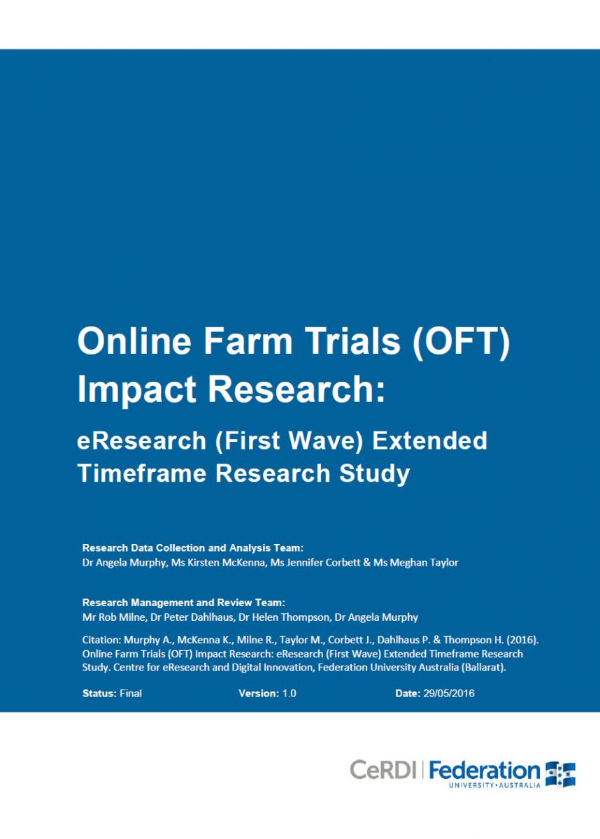 Online Farm Trials (OFT) Impact Research: