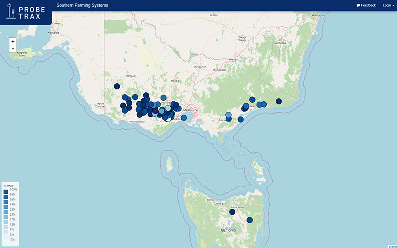 Southern Farming Systems Probe Trax website