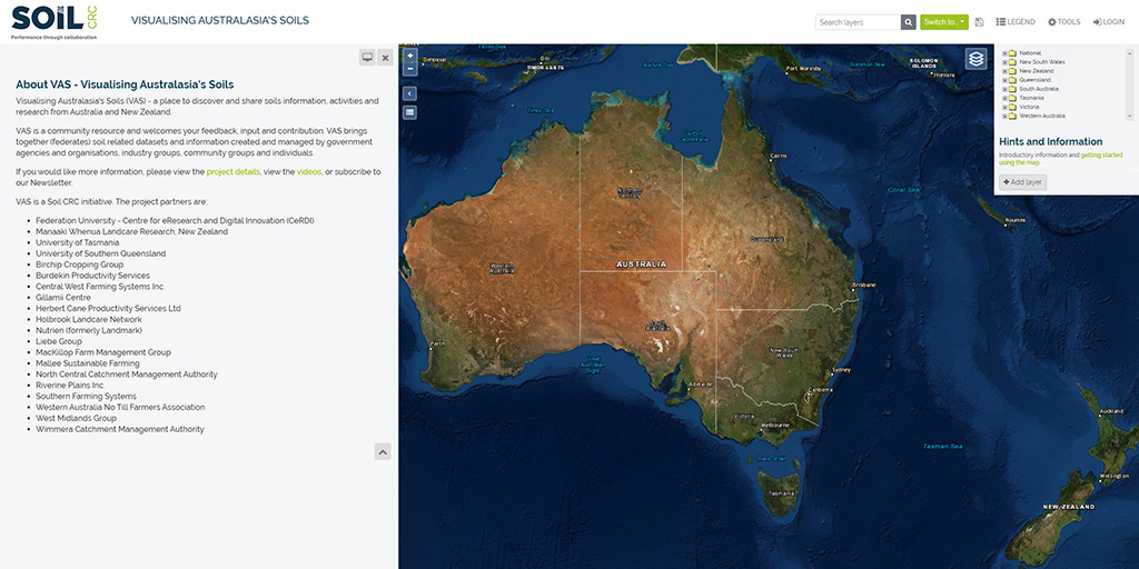 Visualising Australasia's Soils