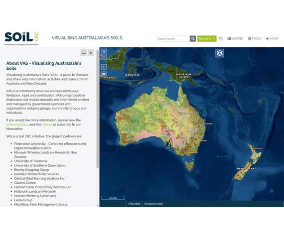 Visualising Australasia's Soils (VAS)