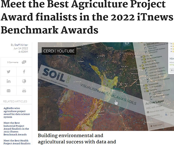 Visualising Australasia's Soils: Award Finalist
