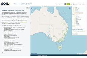 Visualising Australasia�s Soils�web portal