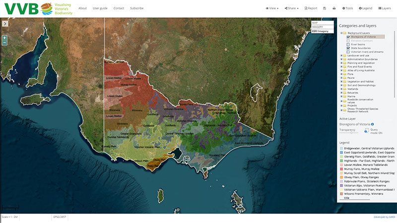 Visualising Victoria’s Biodiversity