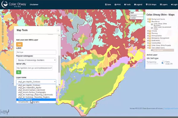 Add your own WMS layers - Colac Otway Shire Web GIS