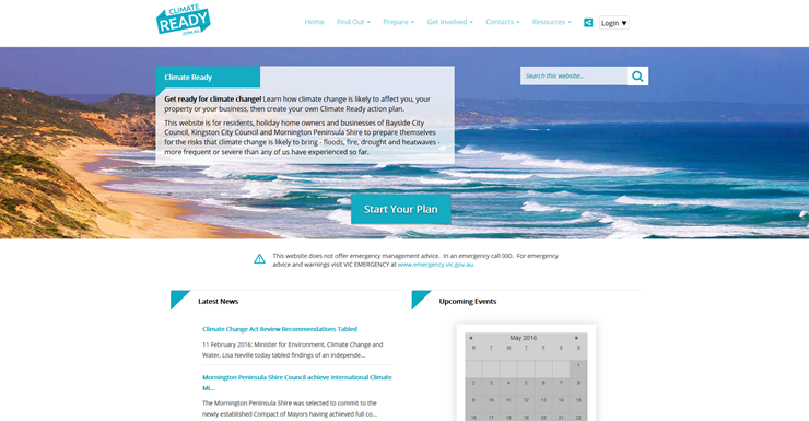 Climate Ready website