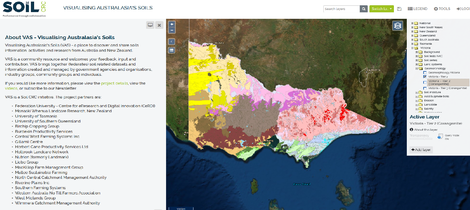 Visualising Australasia’s Soils (VAS)