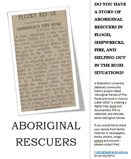 Chronicling Aboriginal heroism: Fire, flood and food