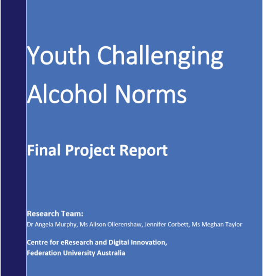 The final report outlines the research findings associated with the project. Prepared by Angela and the research team at CeRDI.