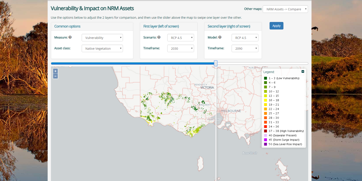 South West Climate Change Portal Map 