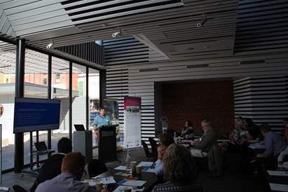 CeRDi’s Andrew MacLeod presenting at the HUL/Smart Cities workshop at City of Ballarat in March