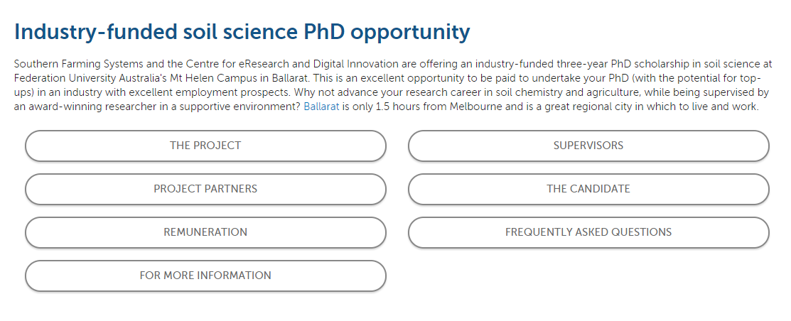 Postgraduate scholarships