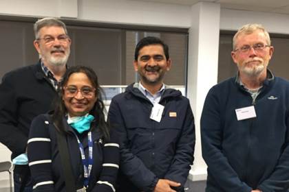 CeRDI PhD candidates attending the HDR Conference (L-R): Peter Weir, Dr Rehka Atanayake, Dr Basharat Ali, Robert Clark.