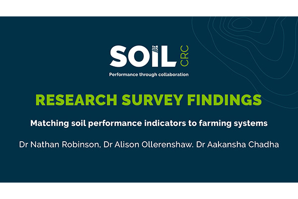 Soil indicator research findings