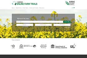 Online Farm Trials website