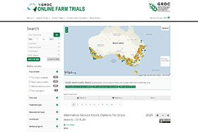 Online Farm Trials Website
