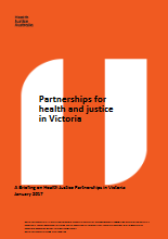 Partnerships for health and justice in Victoria