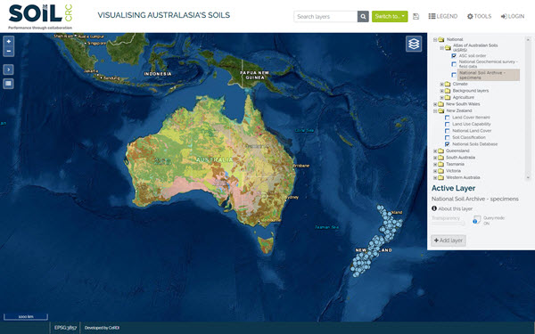 Visualising Australasia’s Soils